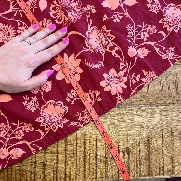 Sugarlips | Mulberry Floral Rowena Ruffled Cotton Shift Dress XS 3/4 Sleeves - Picture 10 of 12